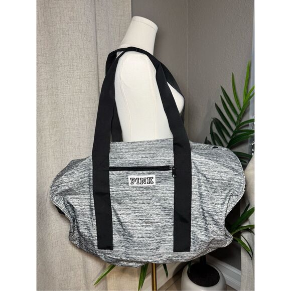 PINK Victoria's Secret Other - Victoria’s Secret PINK Marble Grey Duffel Bag Gym Bag Travel Large